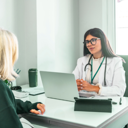 Global healthcare ecosystem illustration